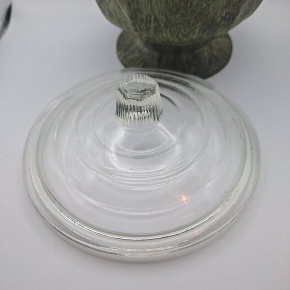 Fronzwood Kokomo Bowl Glass Lid Green Composite Vintage Art Mid Century Modern - Picture 4 of 8